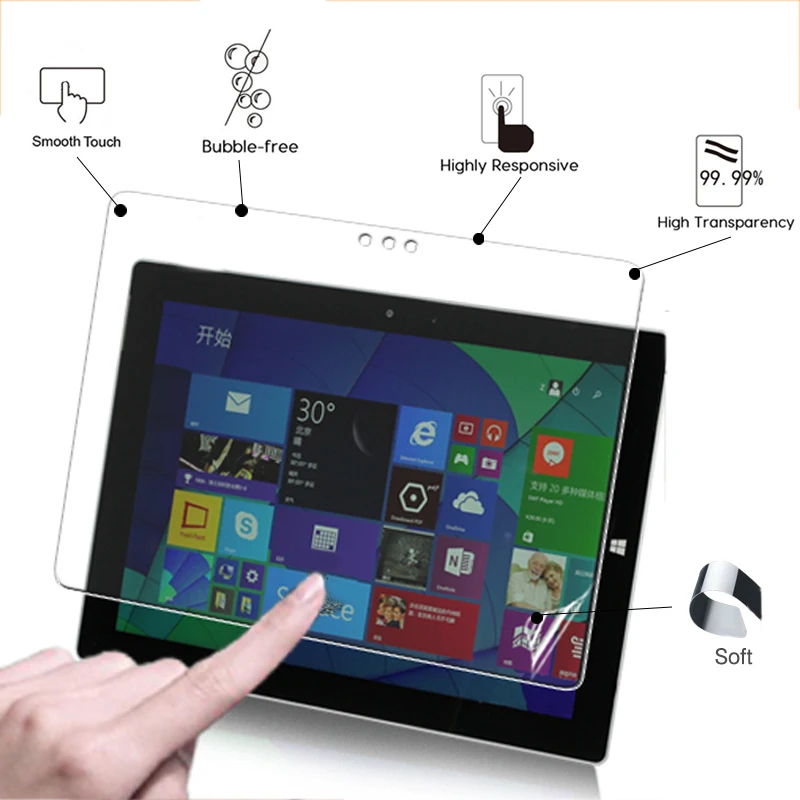 Высокий прозрачный глянцевый Защитная пленка для экрана Microsoft Surface 3 10 8 дюйма