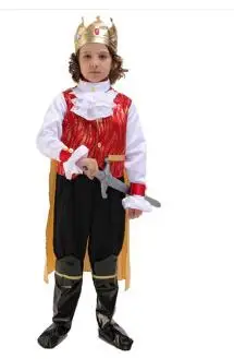 Новейший древний Римский король принц костюмы Римский Воин Дети римский солдат король Мальчики костюмы для Хэллоуина Косплей маскарадное платье - Цвет: Розовый