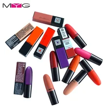 12 шт./партия, Высококачественная брендовая жидкий карандаш для бровей MYG Lips, матовая губная помада, красивая женская губная помада телесного цвета