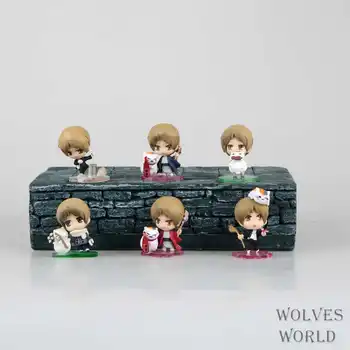 

6pcs/set 5cm Natsume Yuujinchou Natsume and Nyanko Sensei With different season outfit