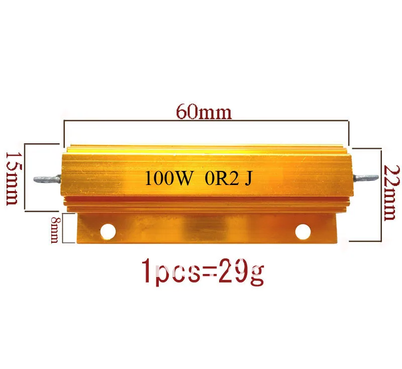 YT1321FC 100W 0.2 ohm 0R2 ohm 100 Original new Fixed Resistor Power