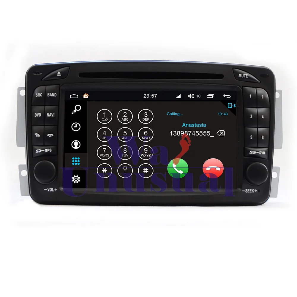 Top WANUSUAL 7" WINCA S190 Android 7.1 Quad Core 2G+16G Car DVD Player for Benz C Class W203 CLK W209 Radio Player GPS BT WIFI Maps 2