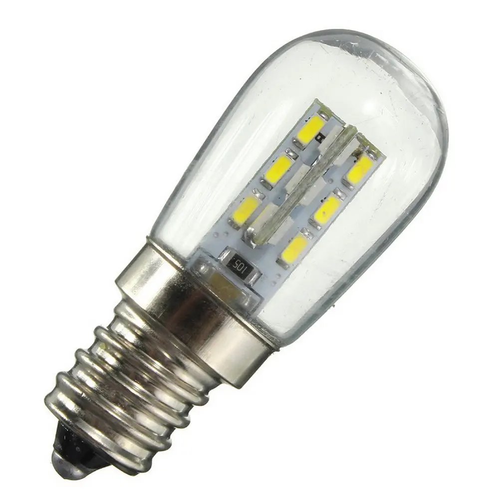 Ac220/ac110vled лампа E12 E14 Smd 24 Led высокая яркость стеклянный абажур Чистый теплый белый светильник для швейной машины Холодильник