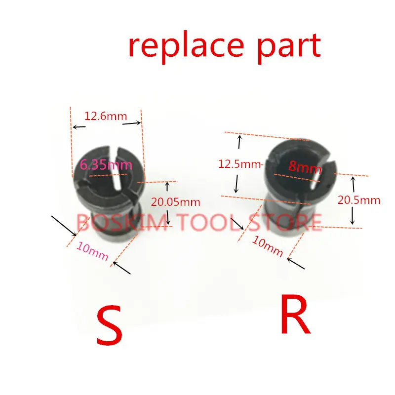 Adapter shank CNC Router tool Collet Cone Nut 1/2\