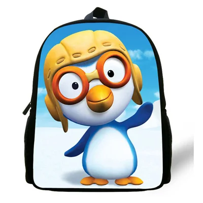 12 дюймов маленький пингвин Pororo Mochila школьная сумка для девочек Детский рюкзак с пингвинами для мальчиков Детский Повседневный Рюкзак Infantil - Цвет: 7C359