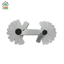 52PC Inch Screw Thread Gauge Metric Plug Stainless Steel Screw Pitch 60 55 Degree Thread Measuring Tools for Checking Tool Angle