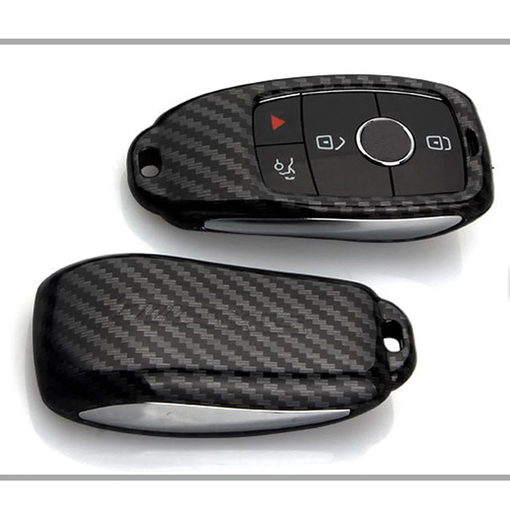 УГЛЕРОДНЫЙ смарт-чехол для дистанционного ключа, брелок для Mercedes Benz AMG E Class W213 S class E43 E300 E400 Sedan E200 E220