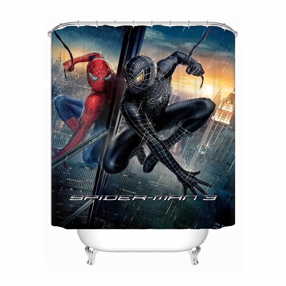 

Custom Deadpool Anime Marvel Hulk Waterproof Shower Curtain Home Bath Bathroom s Hooks Polyester Fabric Multi Sizes#0421-Sina-13
