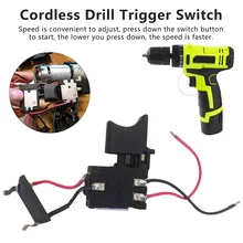 Дрель Скорость Управление; дрель переключатель литий Батарея Аккумуляторная дрель Скорость Управление триггер переключениt с небольшой светильник 7,2 V-24 V