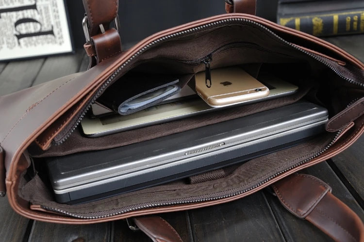 Модный простой известный бренд, деловой мужской кожаный портфель, кожаная сумка для ноутбука, повседневная мужская сумка, сумки на плечо
