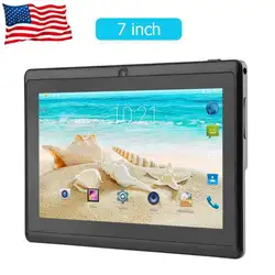 Новые 7-дюймовый Quad-core Wi-Fi Tablet PC 512 М + 4G Q88 Android Планшеты с Великобритании/США/AU Питание адаптер