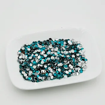 

Non Hotfix Rhinestones For Nail Art 5000pcs/lot 2mm 3mm 4mm 5mm Blue Zircon Color 3D Round Shape Flatback Nail Rhinestone Diy