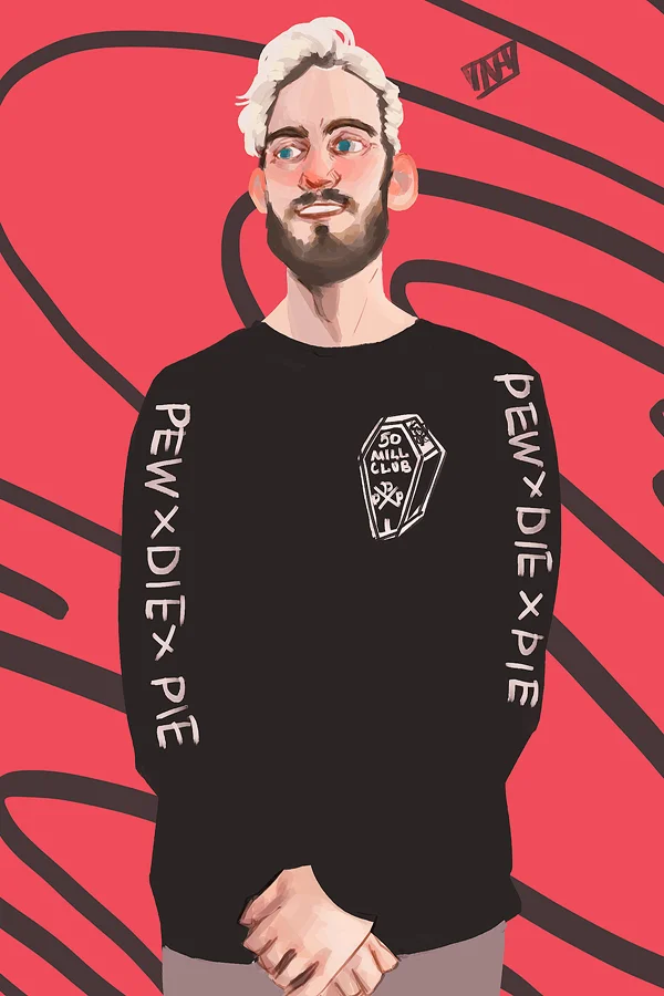 Q0468 Плакаты и принты PewDiePie под заказ Забавный шоу Star актера художественный постер