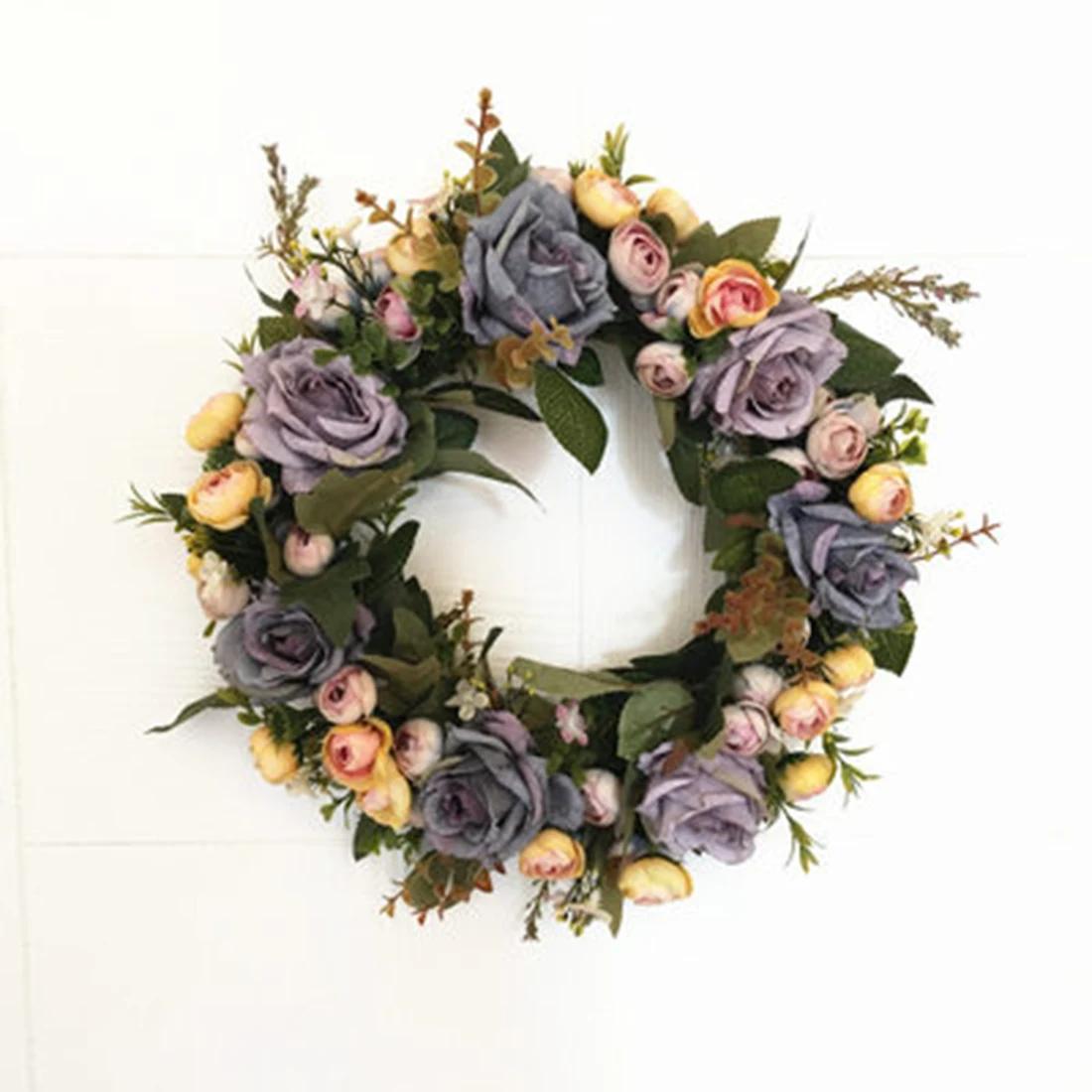 Silk Artificial Flowers Wreaths Artificial Garland For Wedding Decoration Door Home Party Decor Perfect Quality - Цвет: 16