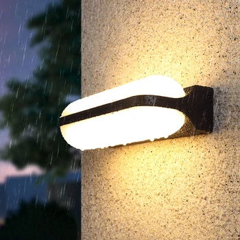 

12W LED Wall Light Waterproof IP65 Porch Light Modern LED Wall Lamp Sconce Courtyard Garden Outdoor Lighting AC90~260V