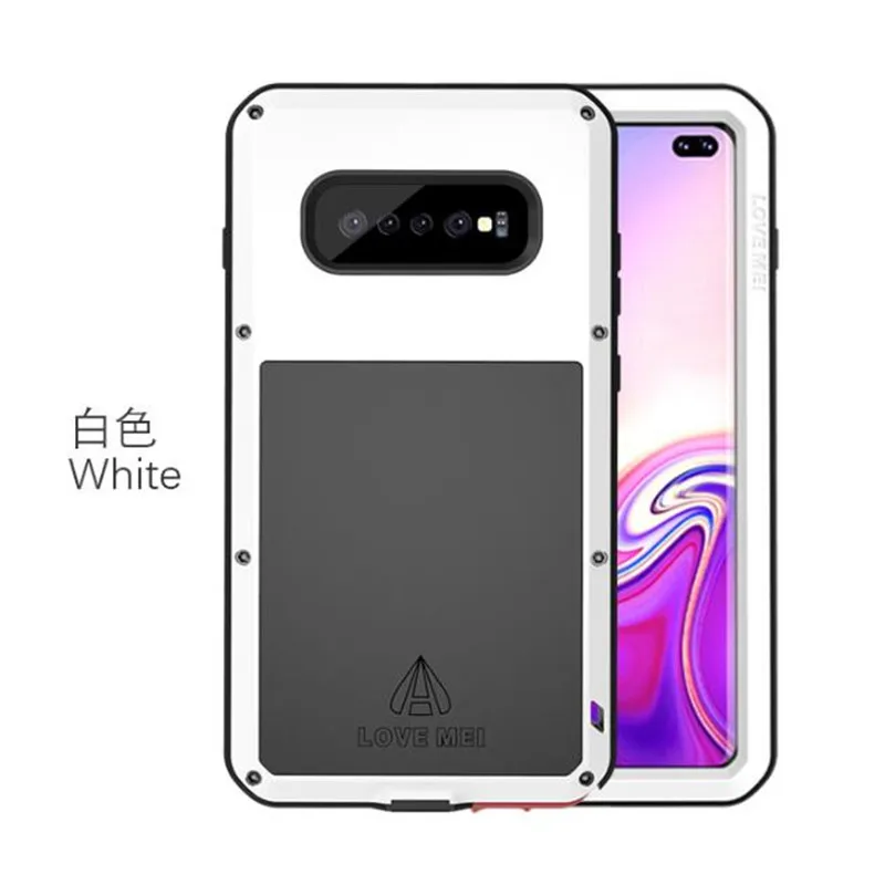 Metal Case For Samsung Galaxy S10 Plus E S10E A8 A6 2018 Shockproof Full Body Glass Armor Cover sFor Samsung S10 Plus Case S10E