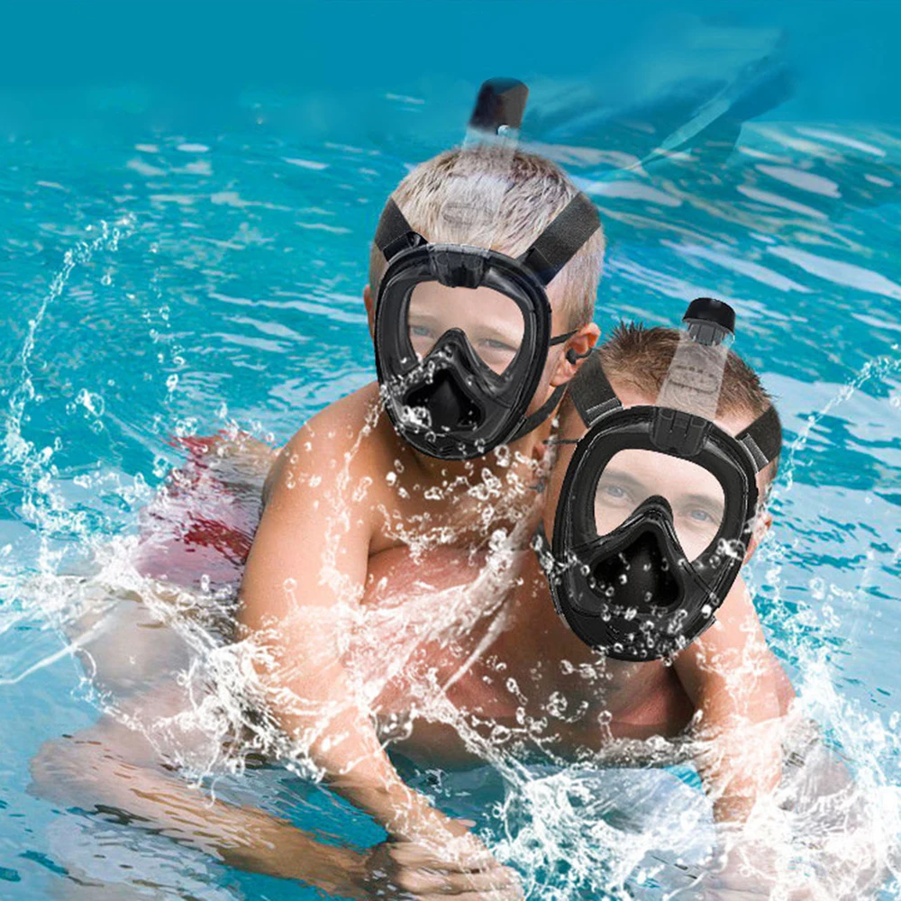 

Diving Mask Full Face Scuba Diving Mask One-piece Gasbag Snorkeling Swimming Mask for Kids Adults Newest