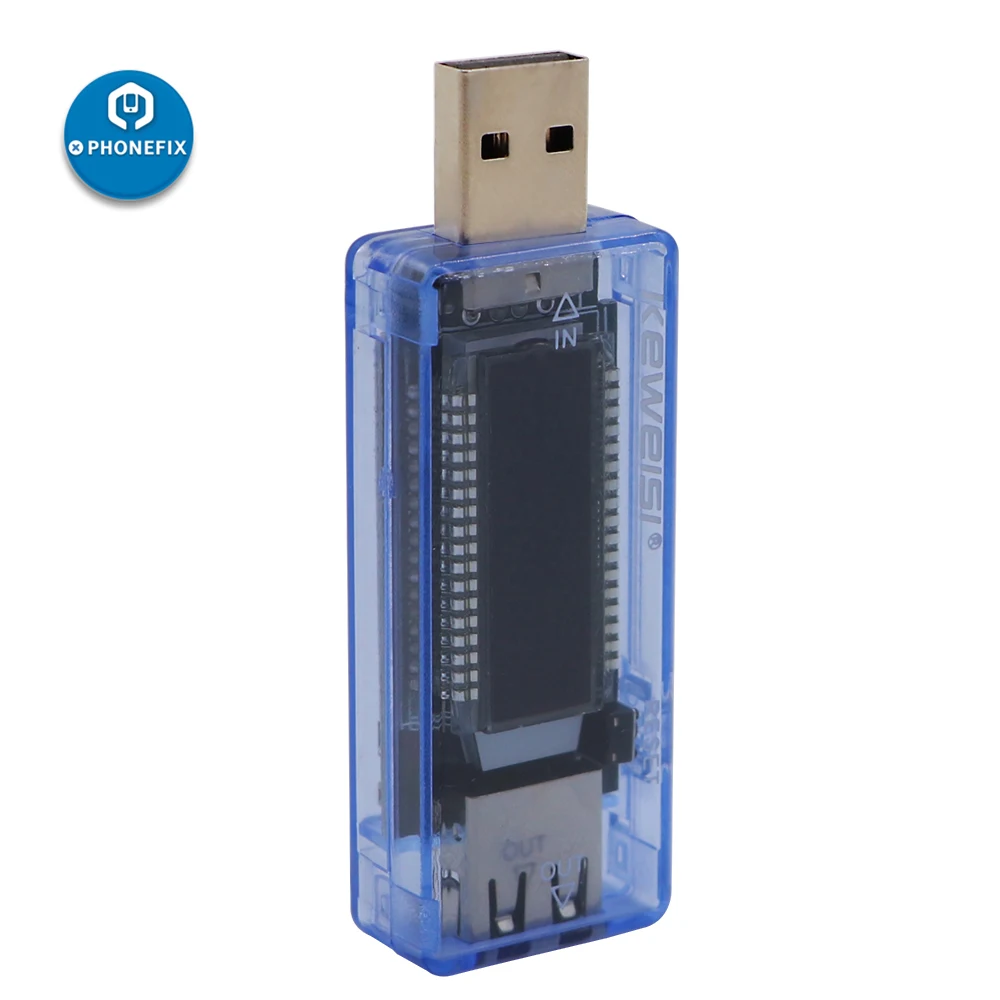 PHONEFIX KWS-V21 USB тестер Мини мультиметр для чтения Вольт Ампер мАч с ЖК-дисплеем проверка состояния зарядки зарядное устройство детектор