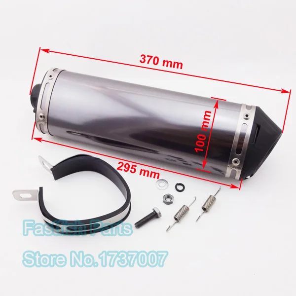 38mm Silence Exhaust Muffler With Removable Silencer For Crass Atv Pit