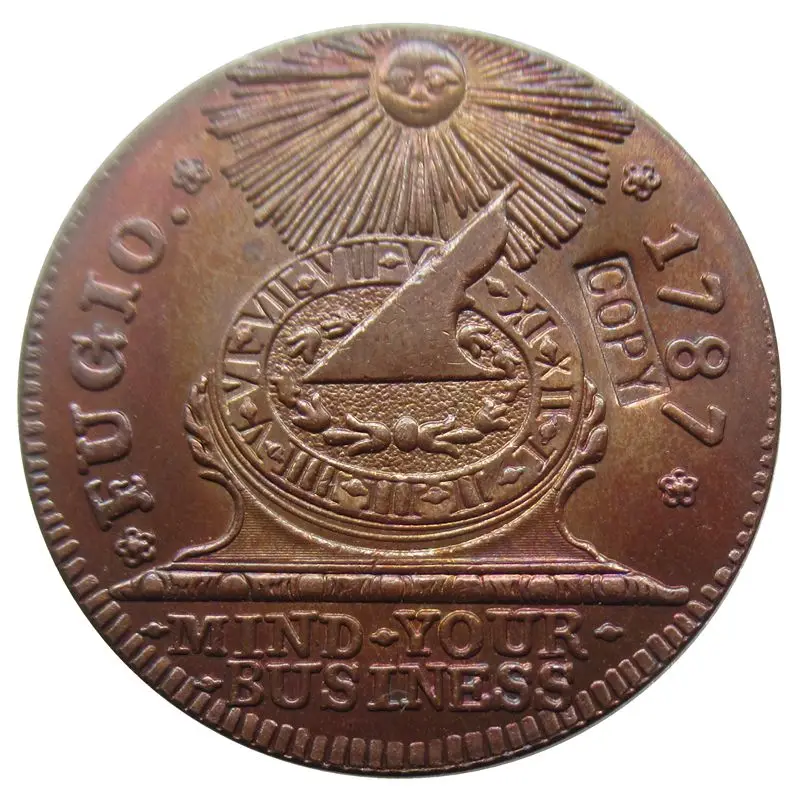 

USA 1 Cent "Fugio Cent" 1787 Copper Coin COPY