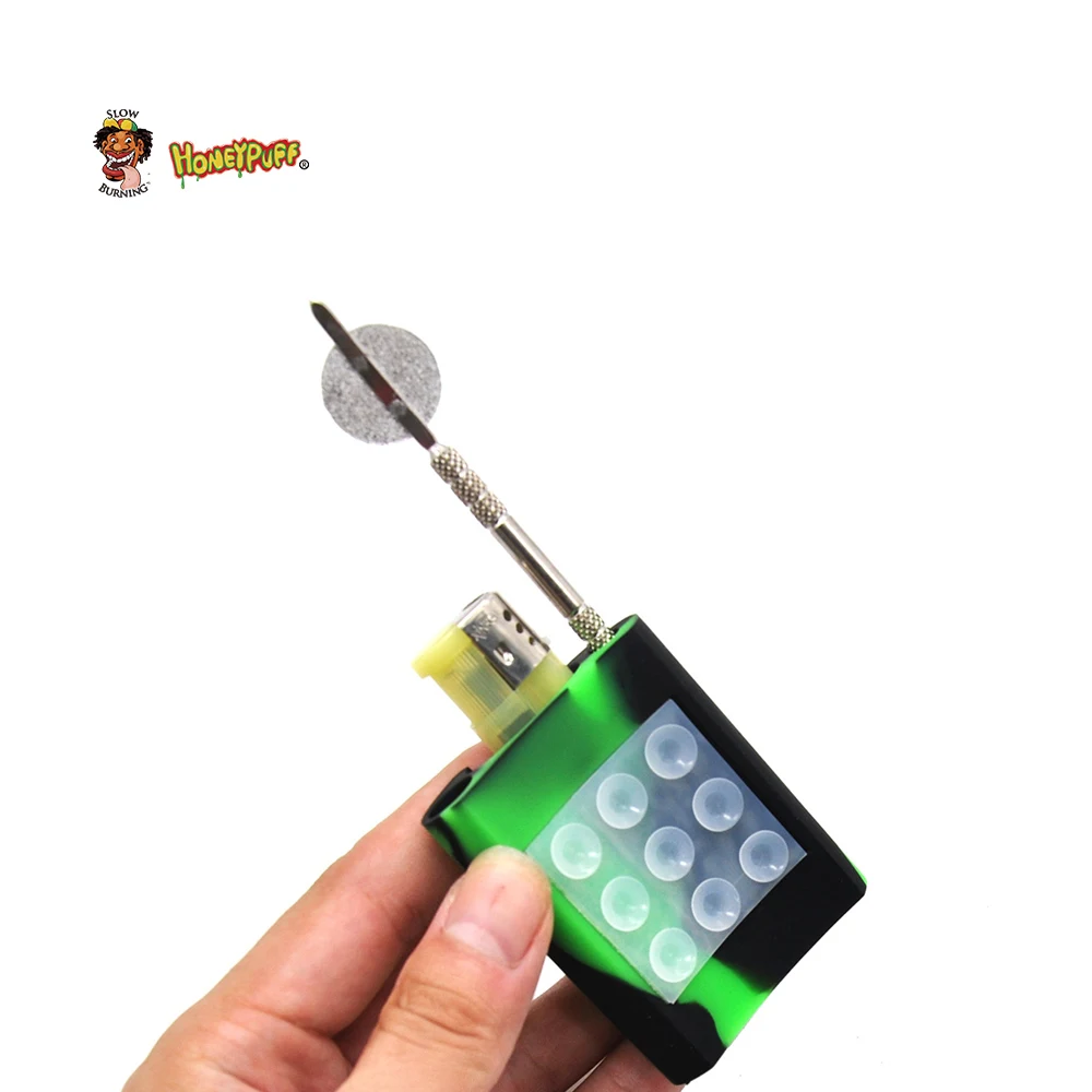 HONEYPUFF премиум FDA силиконовые присоски зажигалки и Dab инструмент держатель для