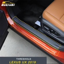 GELINSI порог порога Накладка защита Добро пожаловать наклейки на педаль внешние аксессуары для Lexus UX стайлинга автомобилей