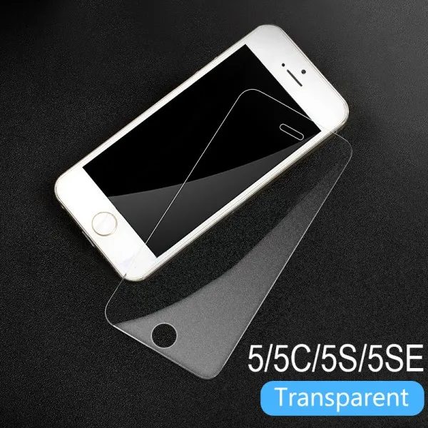 RONICAN, не оставляющее отпечатков пальцев, Премиум Закаленное стекло, Защита экрана для iphone 5 5c, матовое стекло, защитная пленка для iphone 5S, se - Цвет: HD clear glass