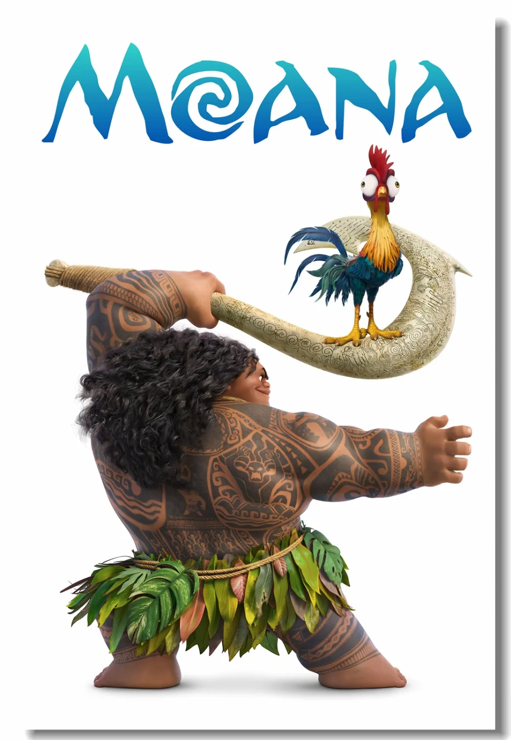 На заказ холст Декор Моана Maui Vaiana постер настенные наклейки роспись анимационные