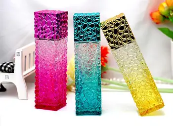

Best Factory Price Water Cube Design Empty Perfume Bottles 50ml Atomizer Spray Glass Refillable Bottle Spray Scent Case SN1722