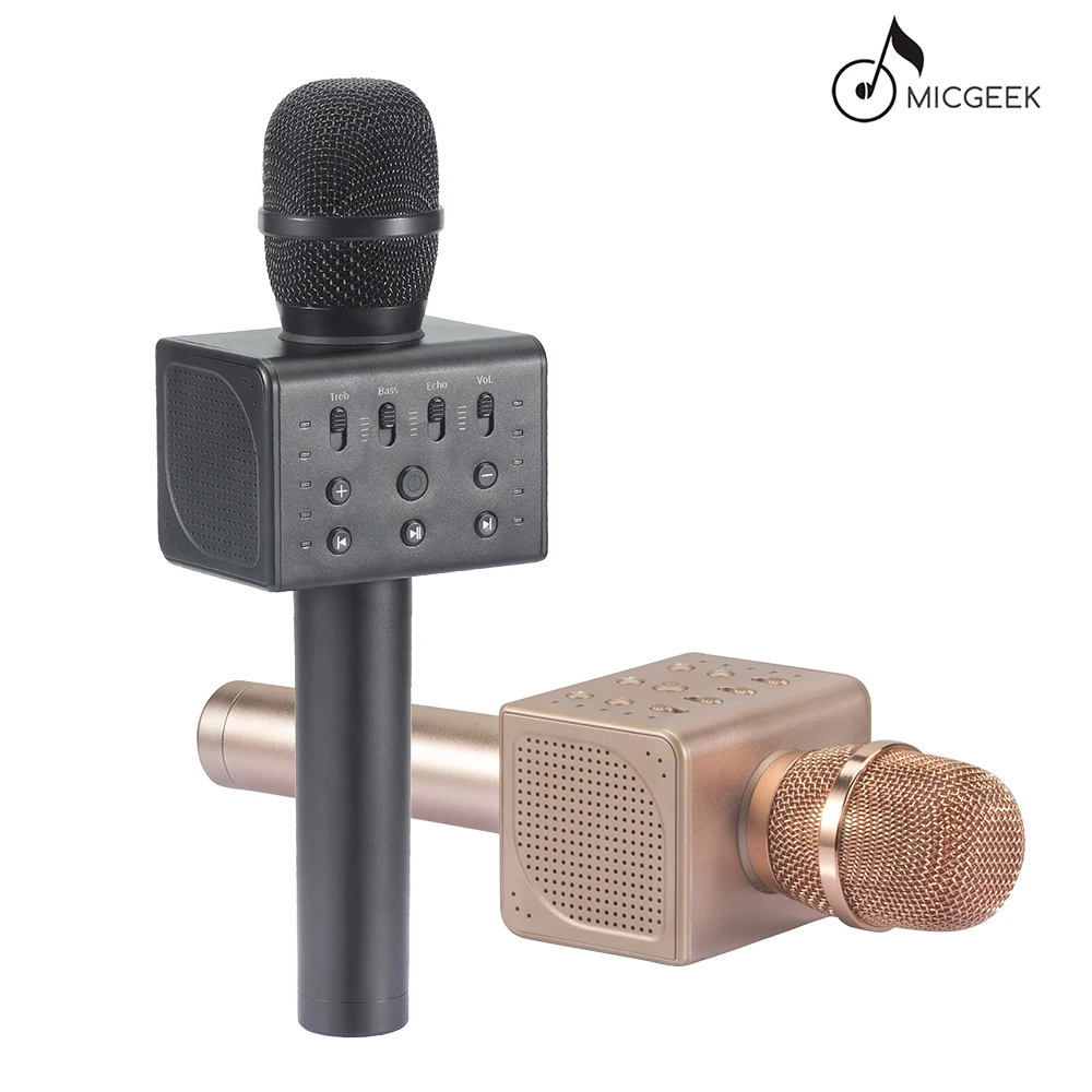 Оригинальный бренд MicGeek Q11 Новый Беспроводной караоке микрофон 2 1 Звуковая
