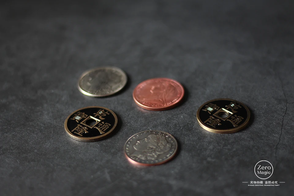 

2019 new Copper Silver Brass Transposition Magic tricks magic props mentalism magic close up street magic,gimmicks