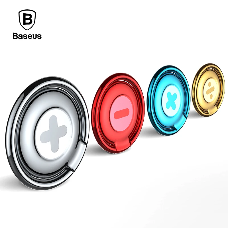 Baseus Phone Ring Holder Universal 360 Rotation Finger Ring Holder Stand For iPhone 7 6 Samsung S8 Plus Mobile Ring Phone Holder