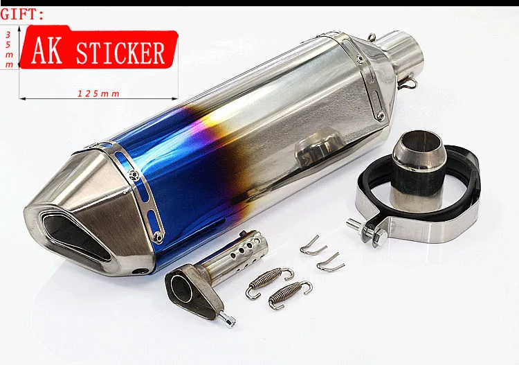 

Universal 51mm stainless steel Motorcycle Muffler Moto Exhaust pipe CB1300 CBR400 CBR600 CBR900 CBR1000 CB CB600
