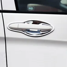 For Honda City Sedan 2014 2015 2016 accessories car Styling ABS Chrome Car Door protector handle Bowl Cover Trim