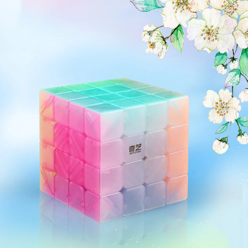 QIYI Персонализация 2x2x2 желе Stickerless паззлы куб 3x3x3 магические скоростные кубики 4x4x4 cubo magico 5x5x5 qiyi куб Развивающие игрушки