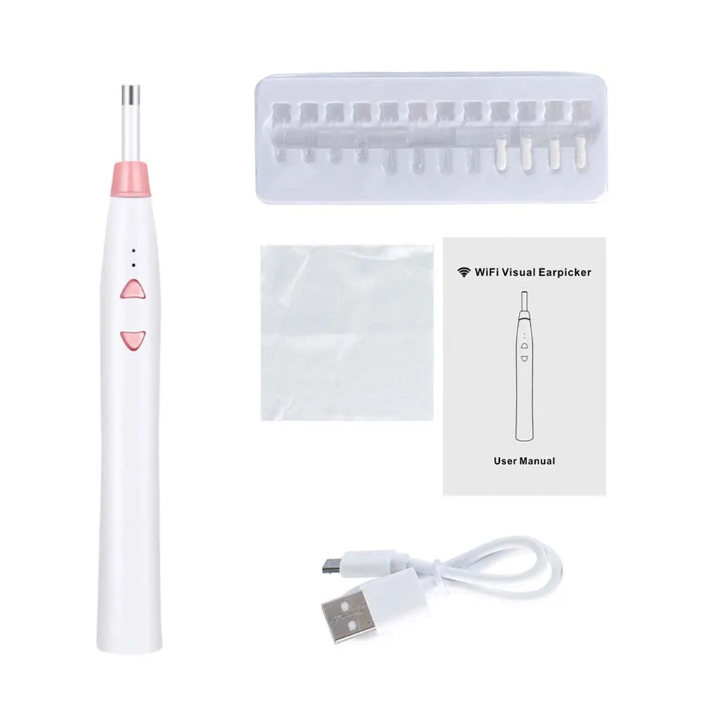 

Ear Cleaning Endoscope HD Digital Ear Otoscope Inspection Camera 6 LED Light for iPhone Android iPad IOS PC Beauty Health Tools