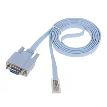 Alloygraine – convertisseur de câble RJ45 mâle vers DB9 RS232 femelle, 1.5m, 4,9 pieds, pour Console réseau, commutateur de réseau, pour routeur