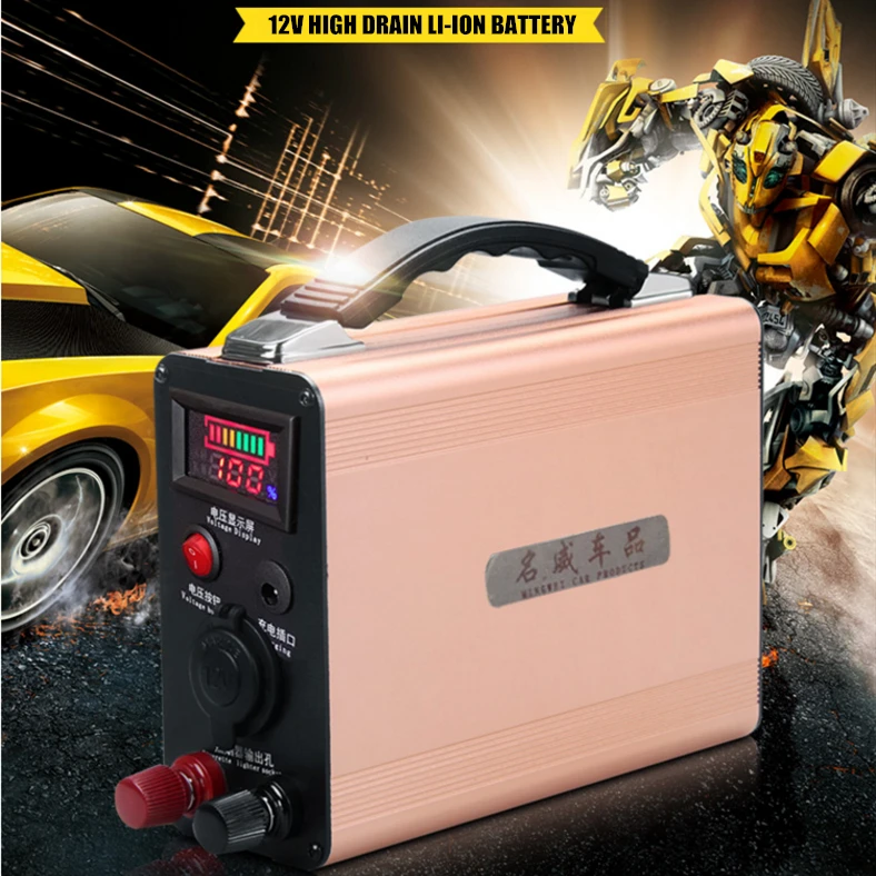 Koop Multifunctionele High power 12 V 60000 MAH 60AH Lithium ion oplaadbare Batterijen voor auto nood start Power bank