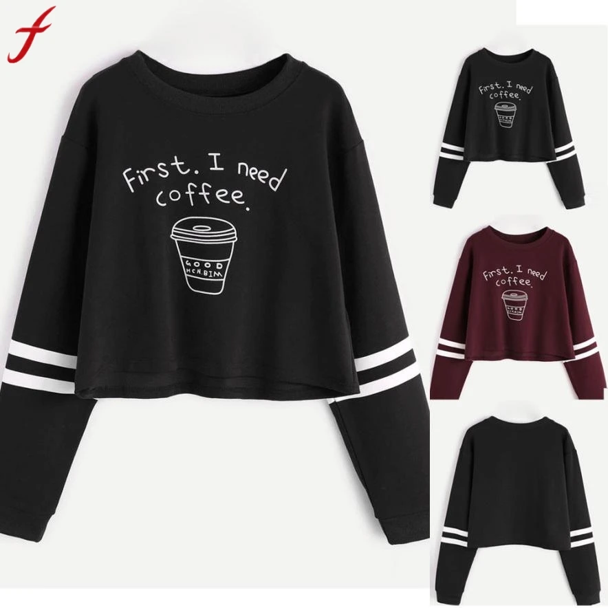 

New Autumn Women hoodies sweatshir Round Neck Long Sleeve Letter Print Casual Sweatshirt Pullover Female Hot Sale Felpe Tumblr