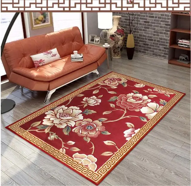 Korean style 100 wool Carpets For Bedroom hallyway Non slip Modern