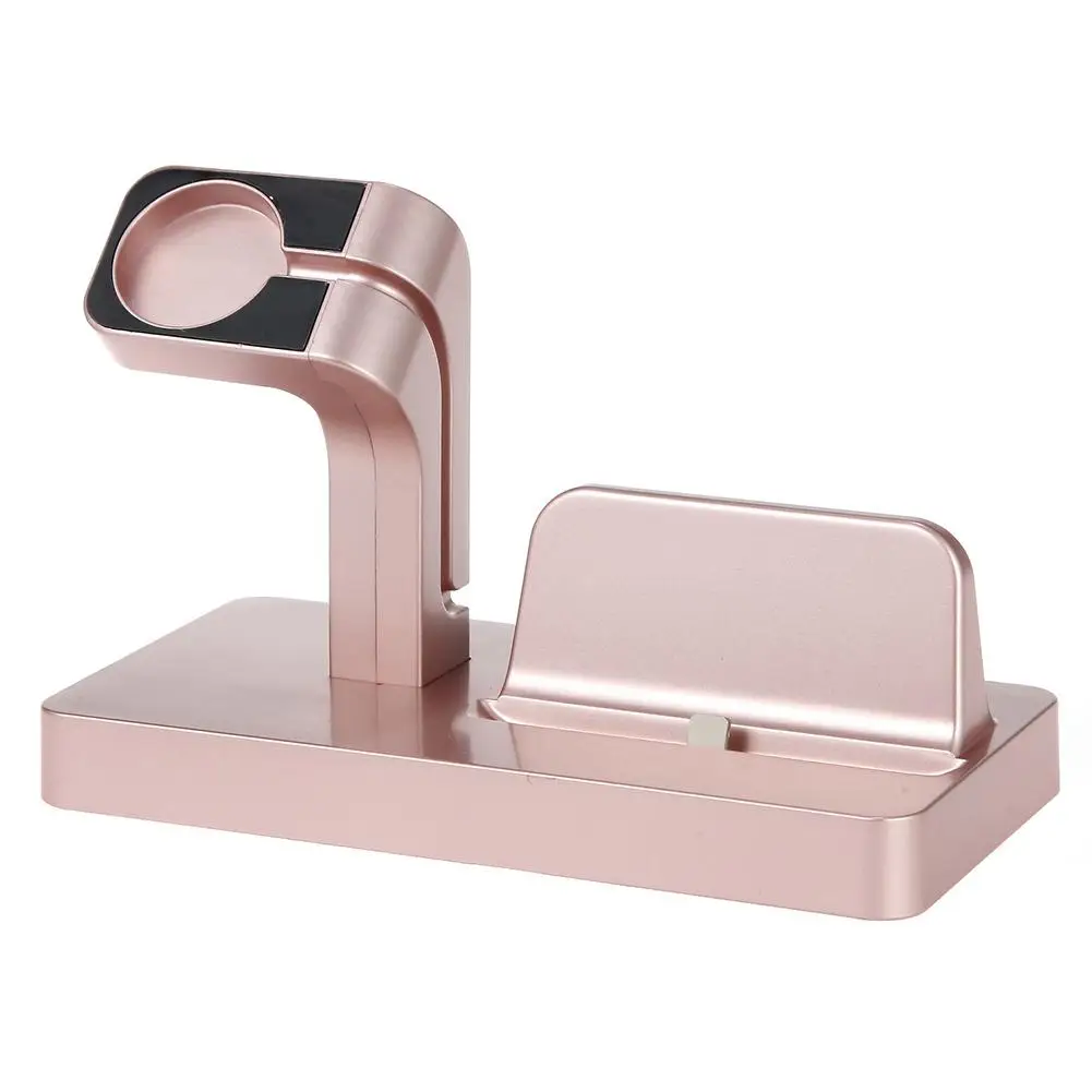 

2 in 1 Charge Stand Holder Bracket Rack for Apple Watch iPhone Table Organizer