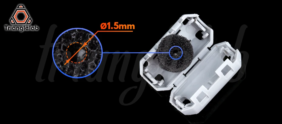 Trianglelab нити очистки Антистатическая блокировка пены мусора для hotend E3D V6 сопла cr10 ender3 Анет A6 A8 prusa