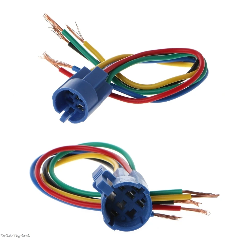 

5 Pin Wire Connector Wiring Socket Plug Adapter For 16/19mm Push Button Switch Wire Connector