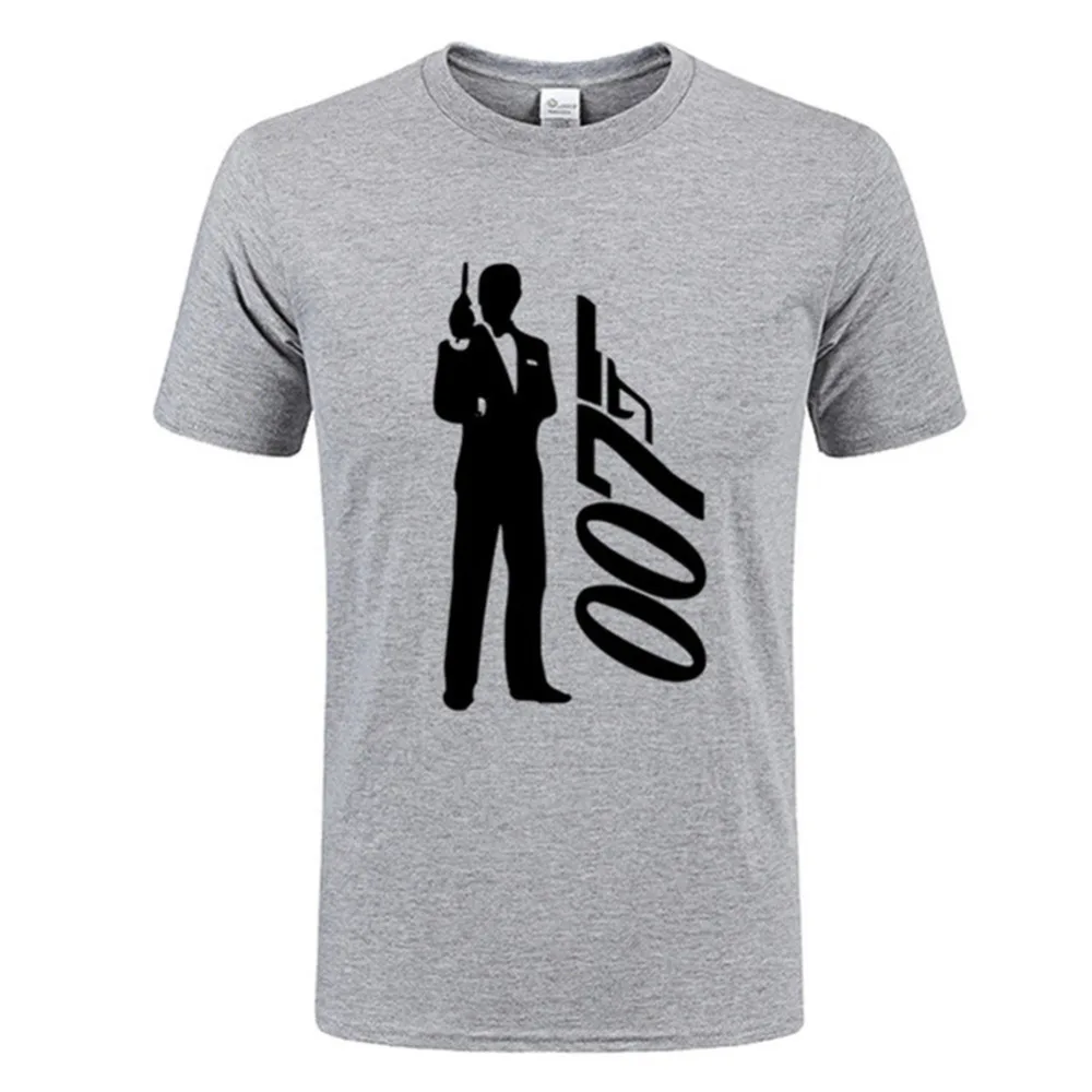 2018 New Brand Famous Movie Film James Bond 007 T Shirt Men Short