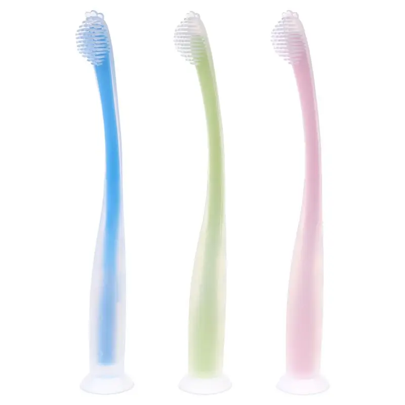 Baby Toothbrush Silicone Soft Bristle Professional Infant Kids Children