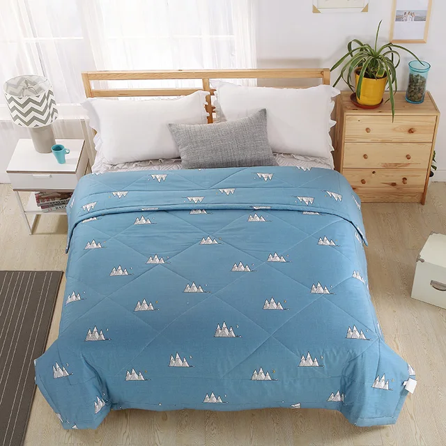 Fashion Cotton Home Textiles White Simple Small Pattern Fabric Fashion Cotton Home Textiles White Simple Small Pattern Fabric Summer Quilt Air Conditioning Thin Duvets