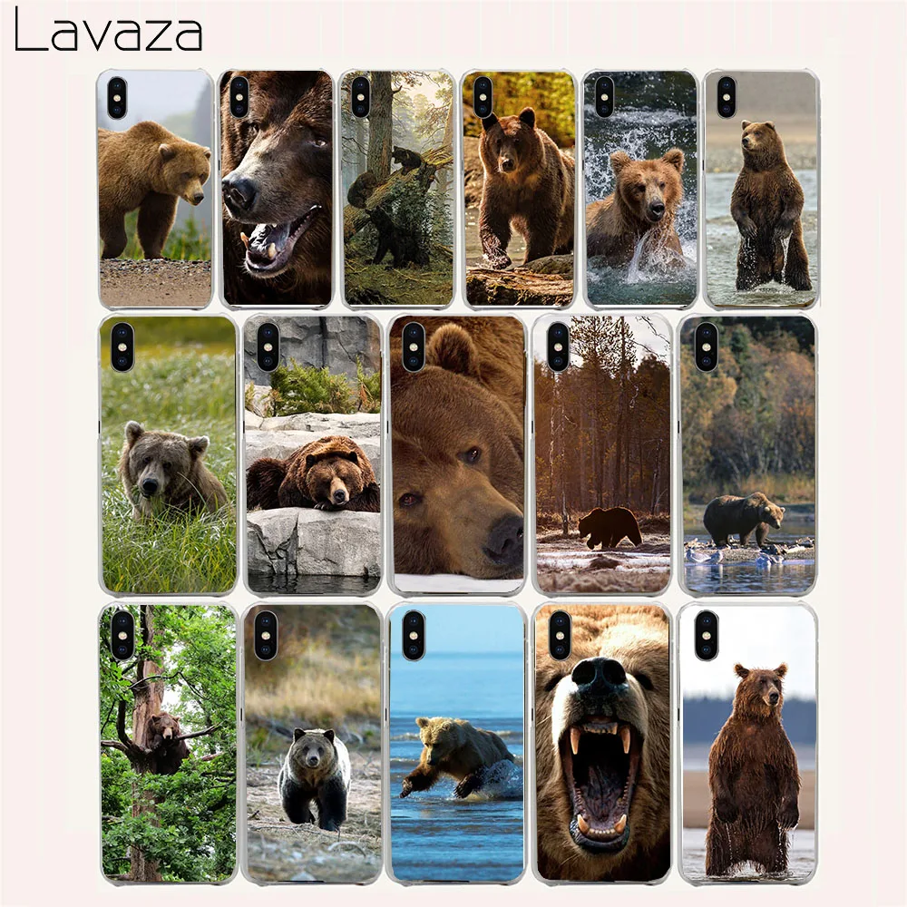 

Lavaza 247FF the Bear Hard Case for iPhone 4 4S 5 5S SE 5C 6 6S 7 8 Plus X XR XS Max