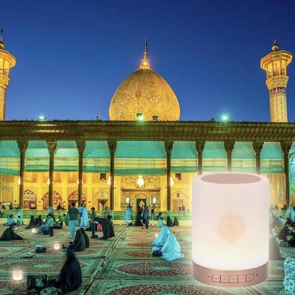 

Wireless Remote Control Bluetooth Speaker SQ212 Protable Quran Speakers MP3 FM Radio Touchs LED Lamp With 16 Languages HSJ-19