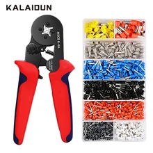 KALAIDUN обжимные плоскогубцы Набор мультитулов провод кабель пресс плоскогубцы электрические трубки иглы терминалы коробка ручные инструменты