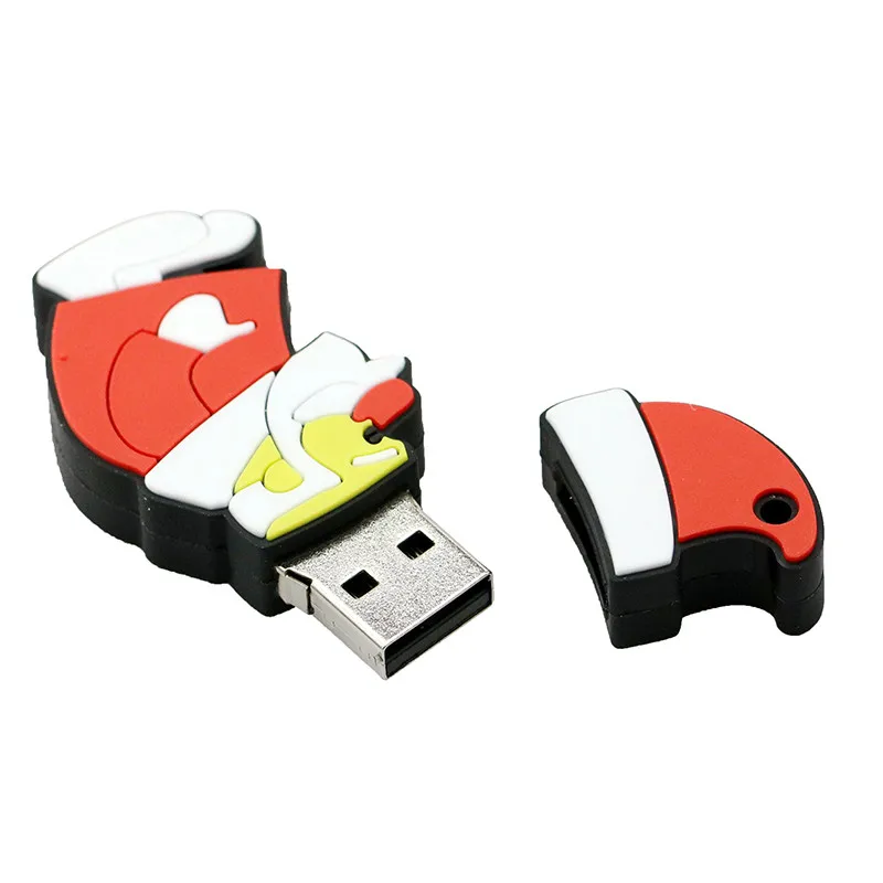 USB флешка 128 ГБ мультфильм Рождественский подарок USB флешка 4ГБ 8ГБ 16ГБ 32ГБ 64ГБ Лось Олень USB флеш-накопитель